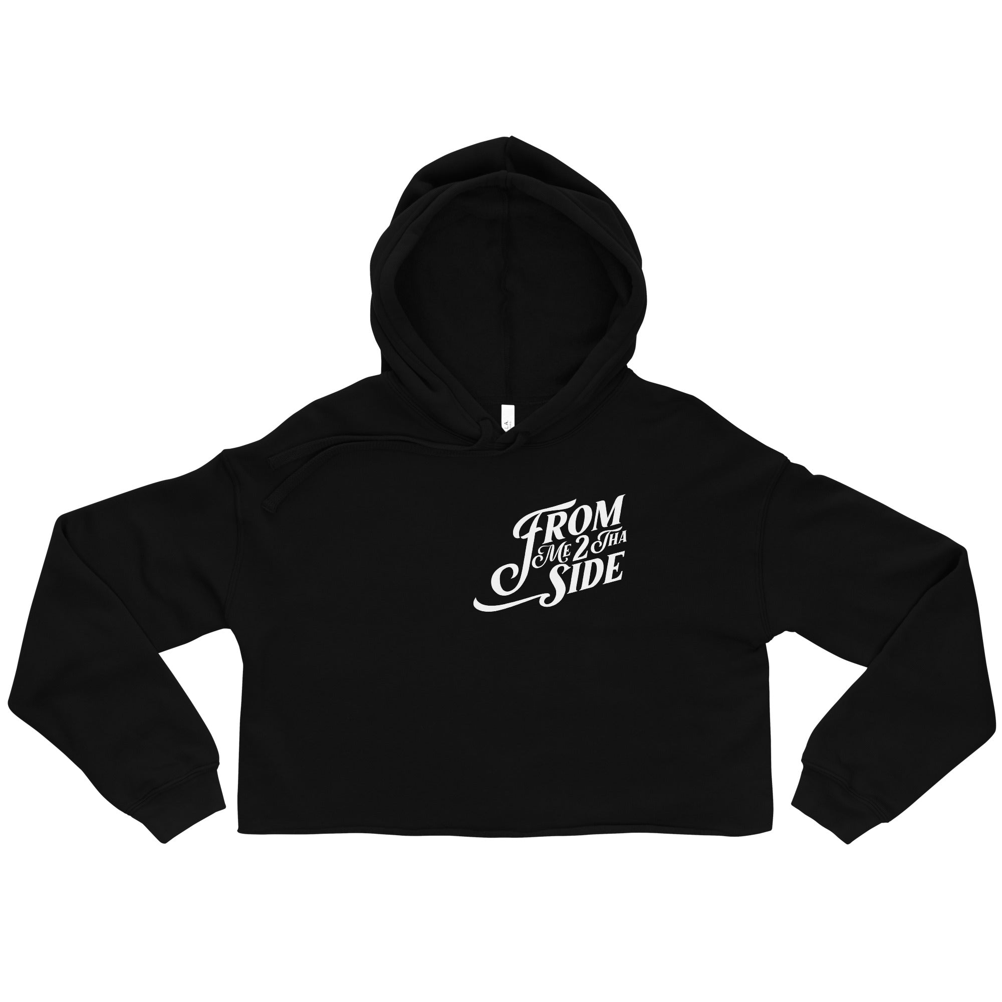 "From Me 2 Tha Side" Crop Top Hoodie