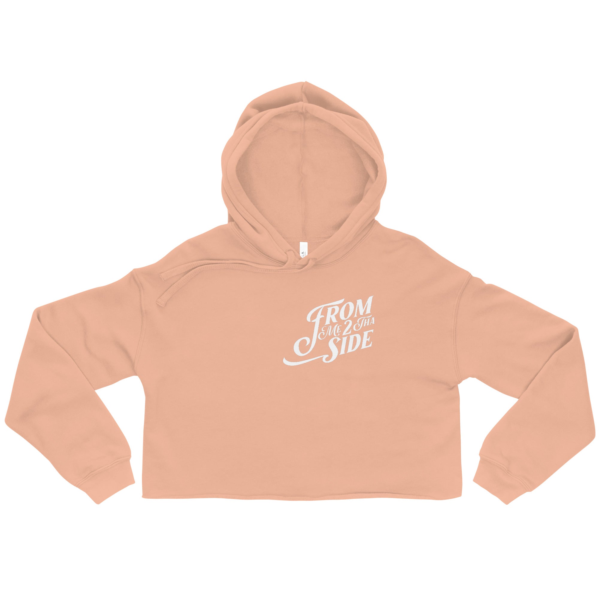 "From Me 2 Tha Side" Crop Top Hoodie