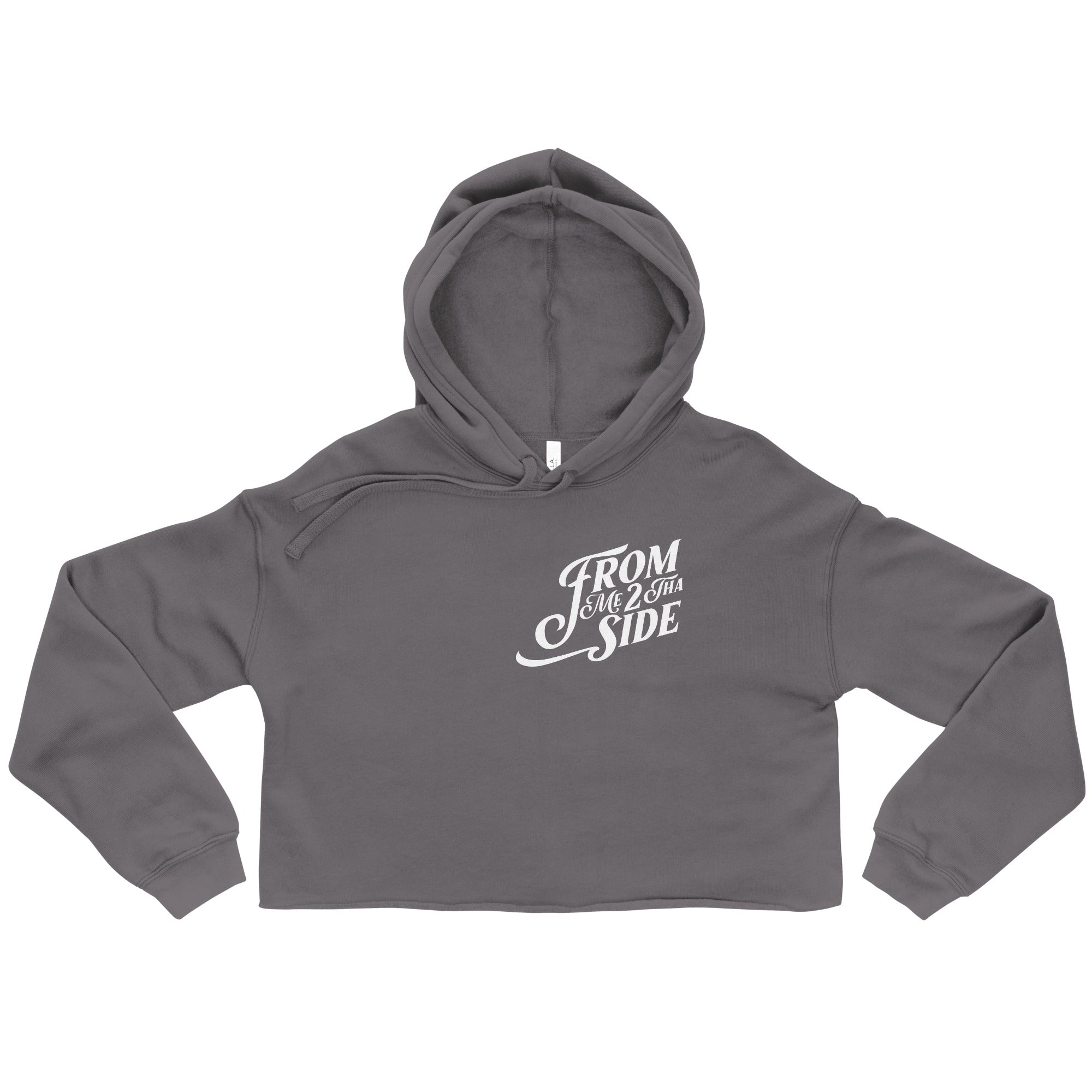"From Me 2 Tha Side" Crop Top Hoodie