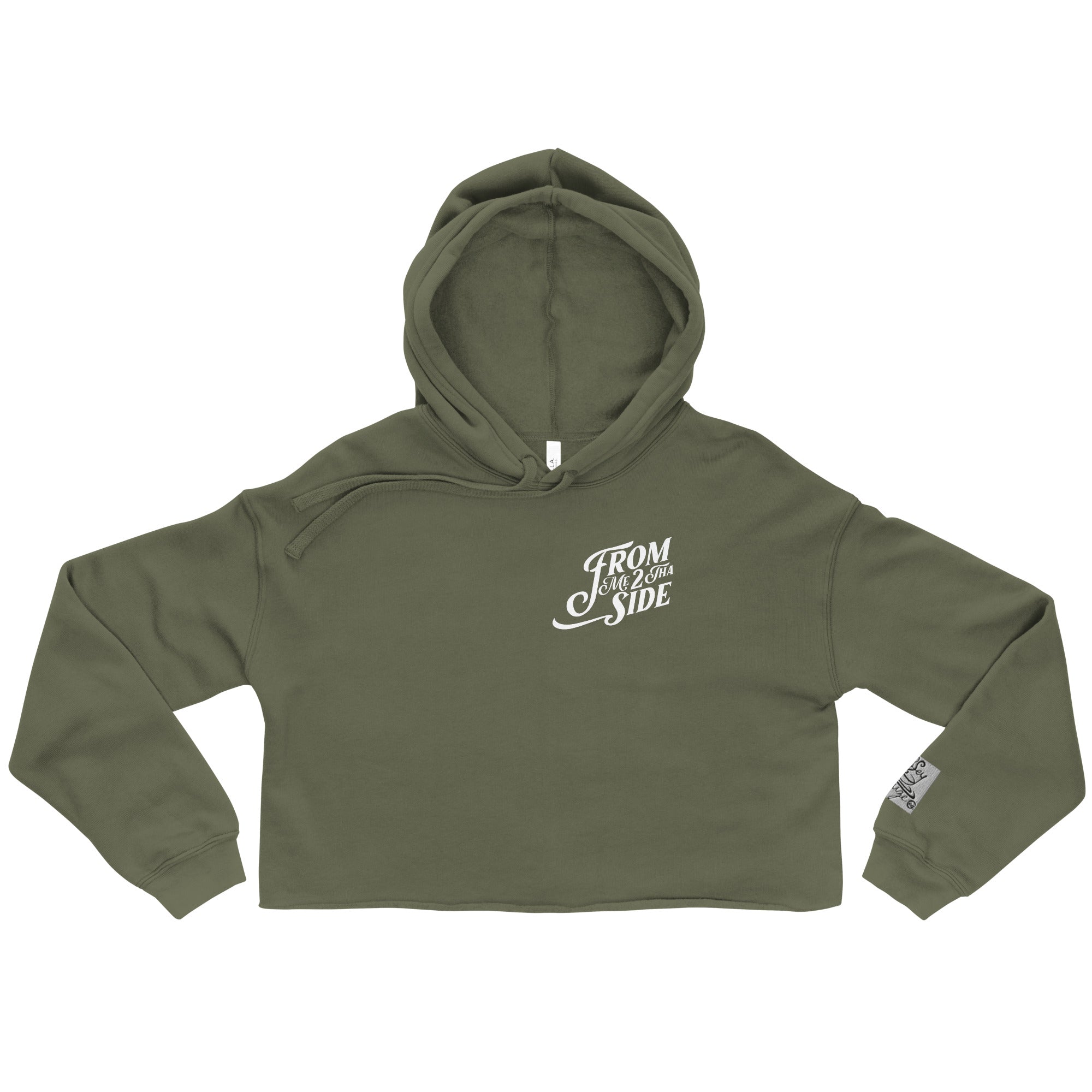 From Me 2 Tha Side Crop Hoodie