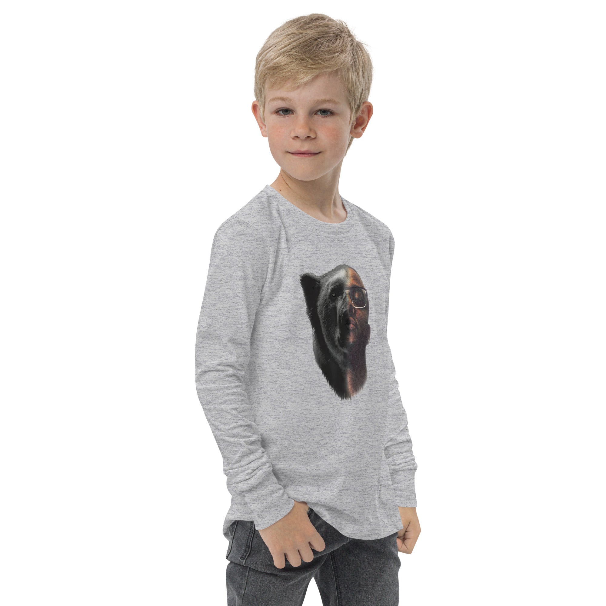 Blacc Polar Bear Youth long sleeve tee