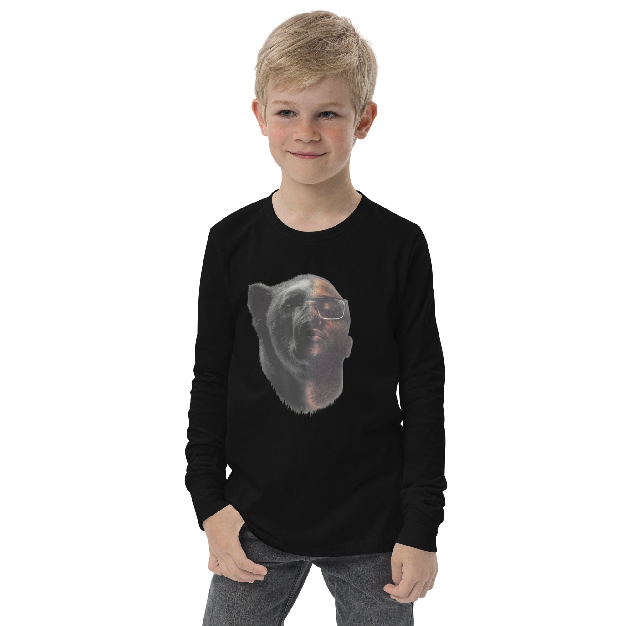 Blacc Polar Bear Youth long sleeve tee