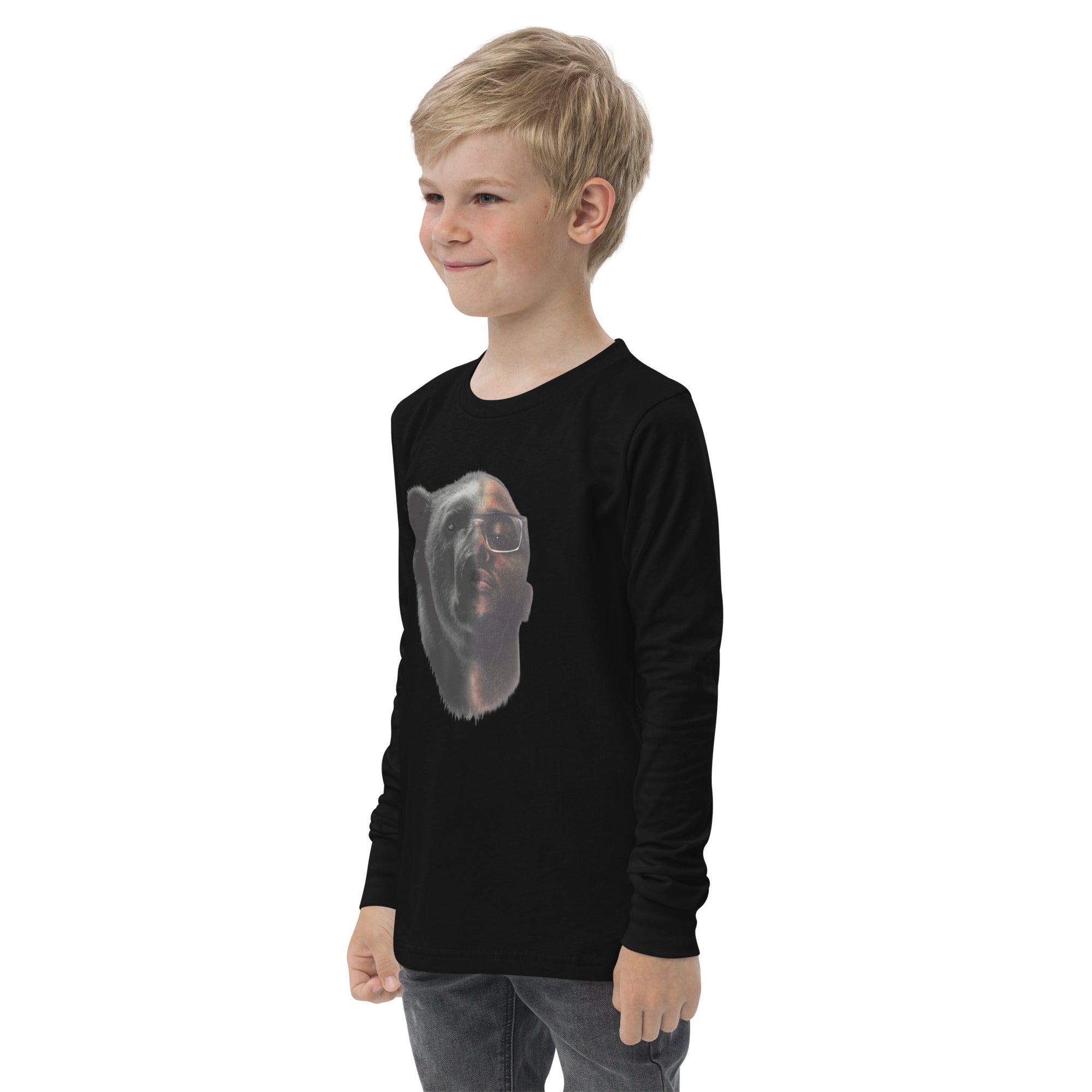 Blacc Polar Bear Youth long sleeve tee