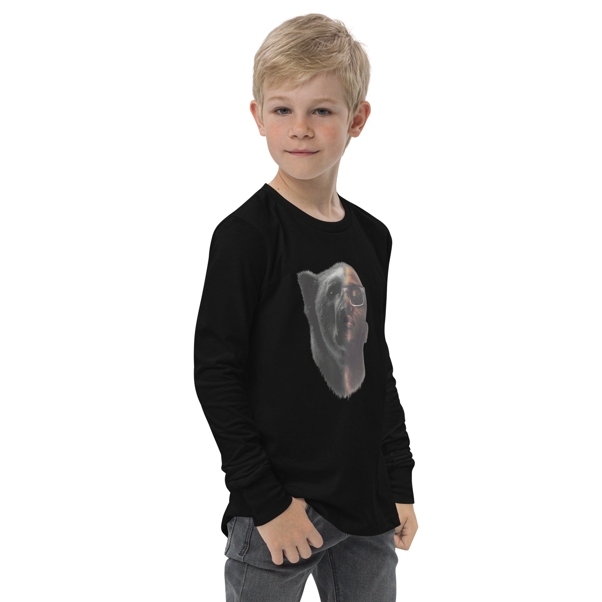 Blacc Polar Bear Youth long sleeve tee