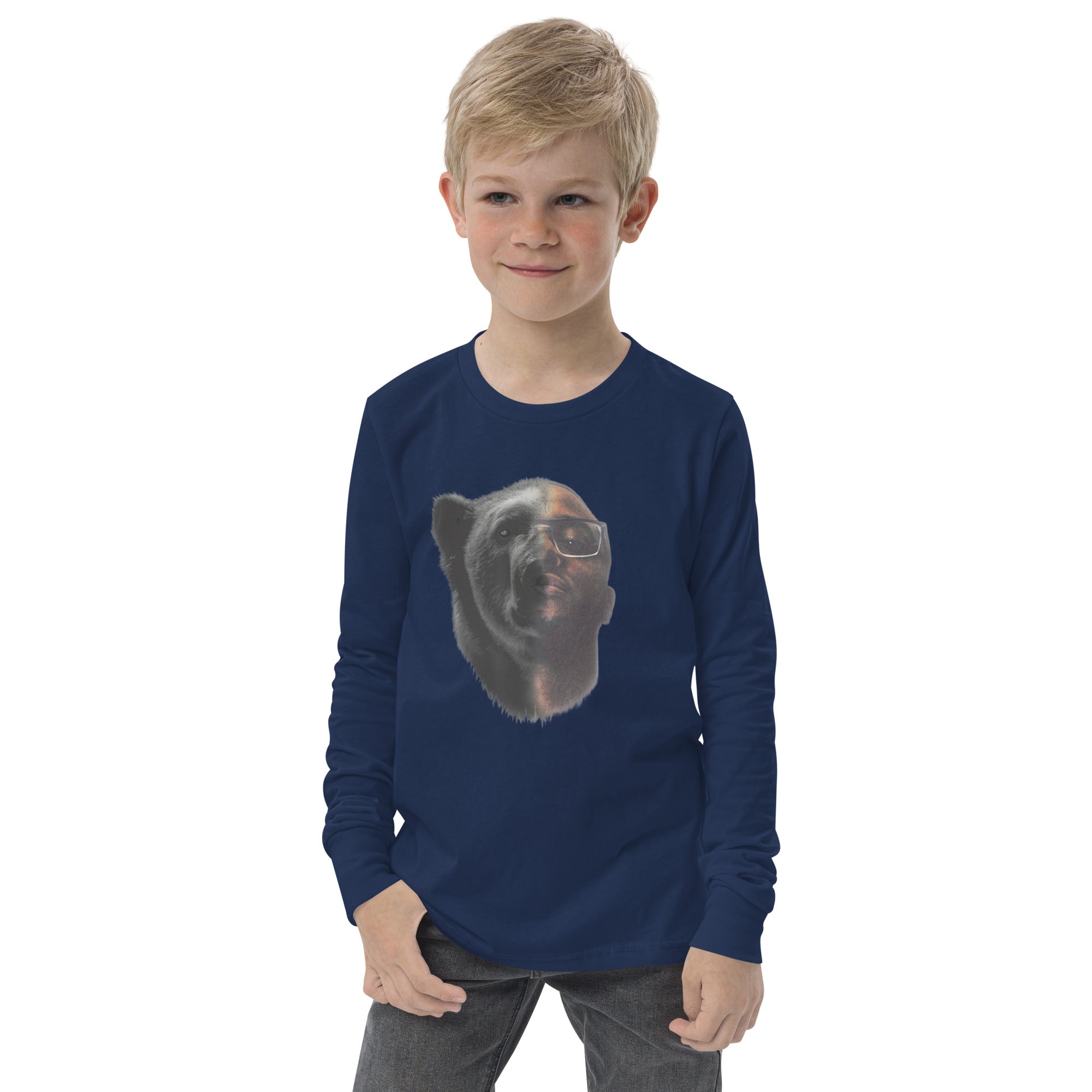 Blacc Polar Bear Youth long sleeve tee