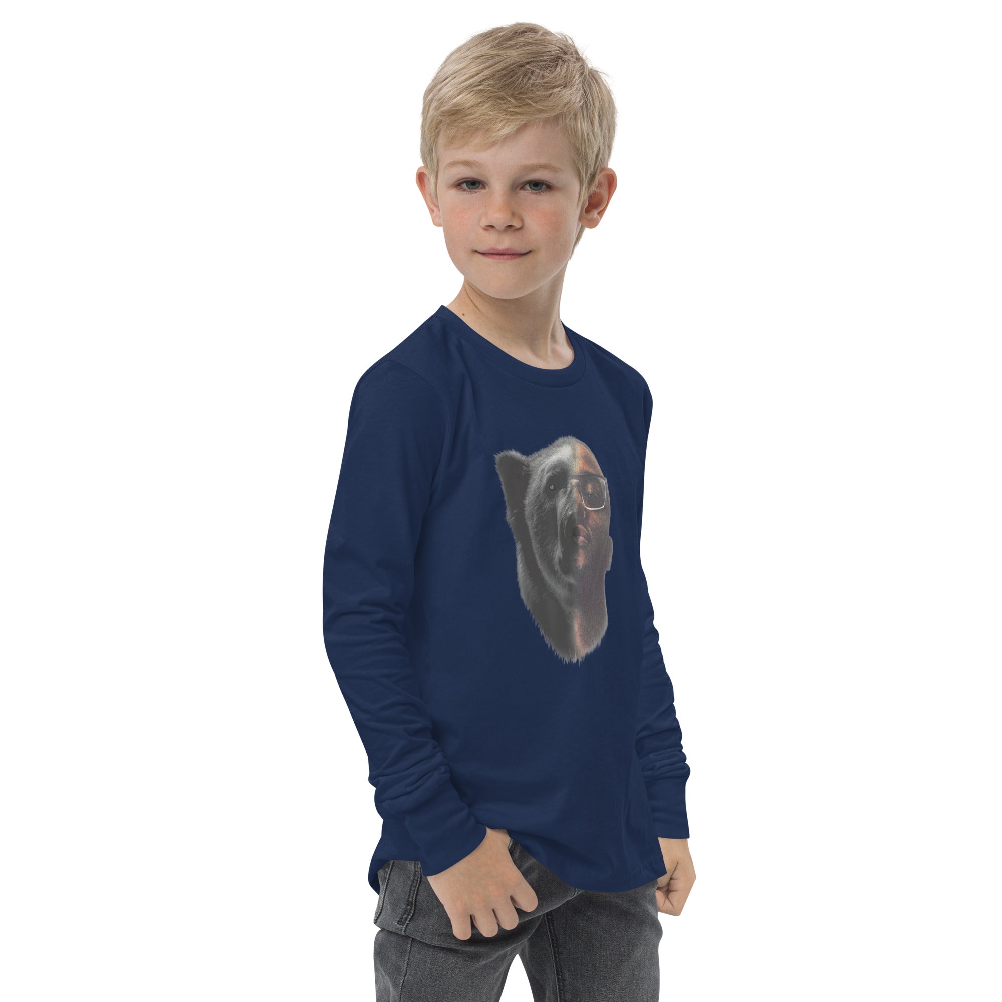 Blacc Polar Bear Youth long sleeve tee