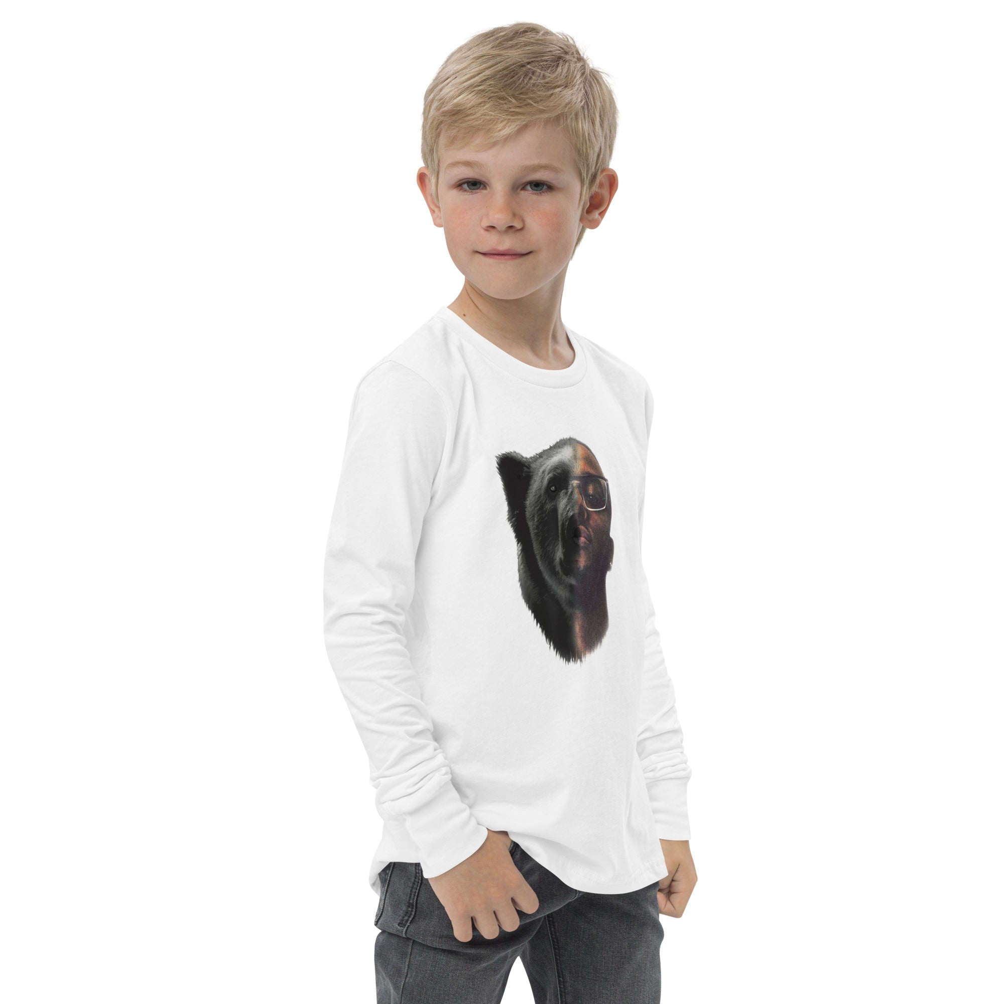 Blacc Polar Bear Youth long sleeve tee